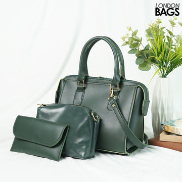 Civic Bag Set of 3 Green