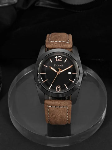 TOMI T-095 Luxury Watch Luminous Dial Quartz Date