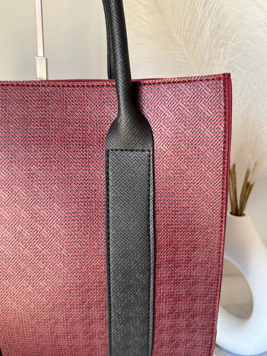 Urban Tote with Pouch - Maroon