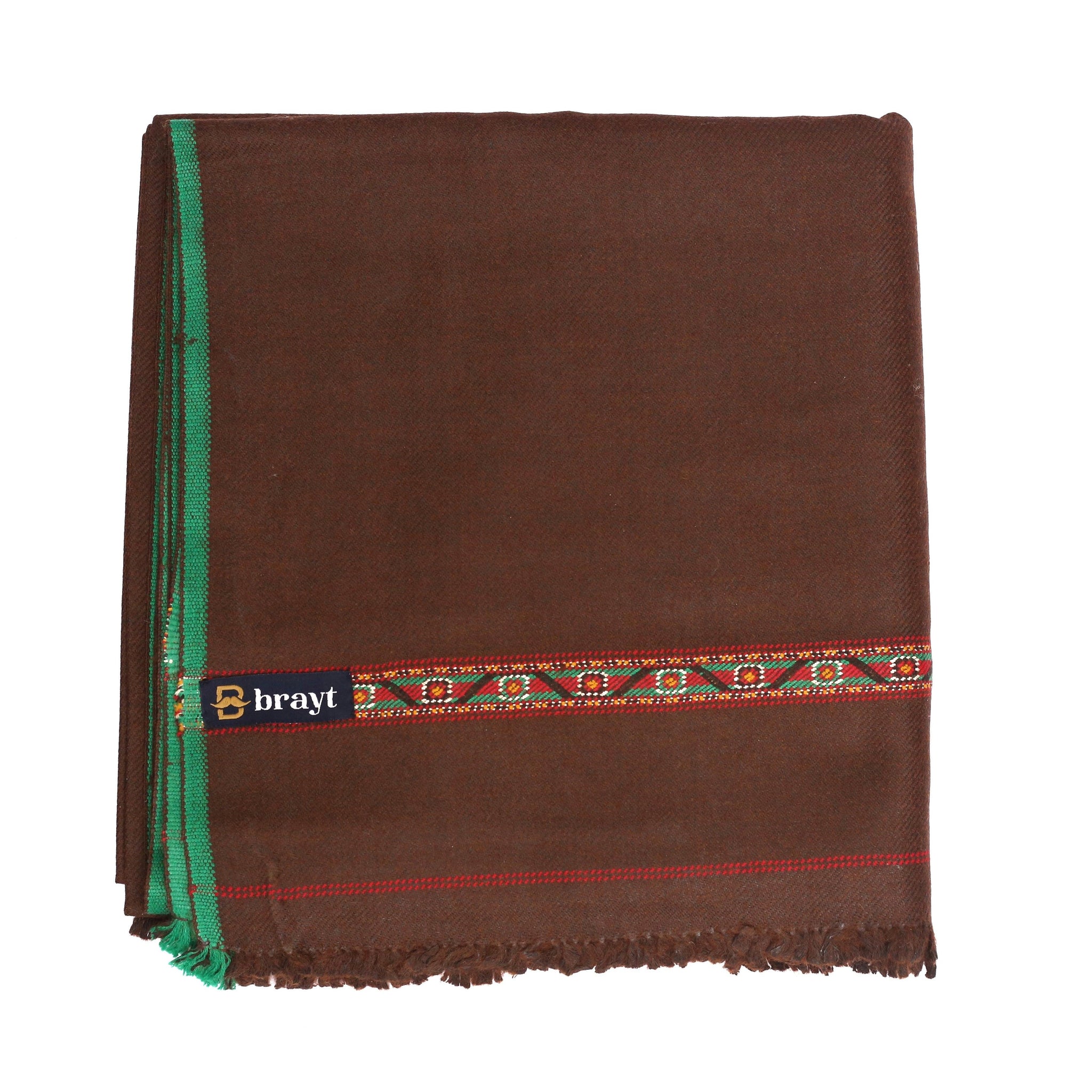 Wool shawl Maroon