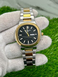 Patek philip silver with black dial with day&date