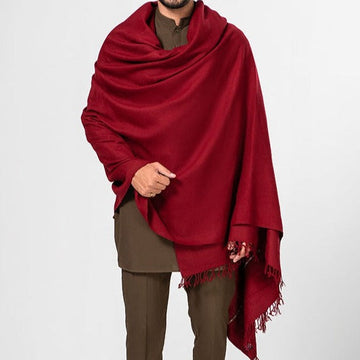 MAROON MEN SHAWL