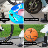 Foot and hand Air Pump with Air Pressure Gauge Fast & Portable Car Bike Cycle Foot Air Pump inflator