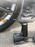 Foot and hand Air Pump with Air Pressure Gauge Fast & Portable Car Bike Cycle Foot Air Pump inflator