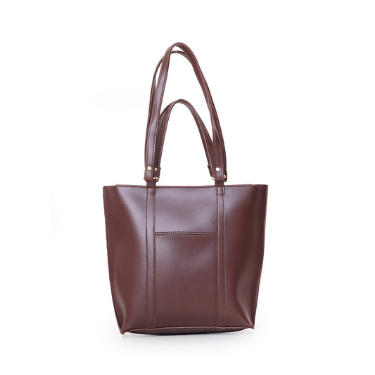 Maroon Double-Handle Tote Bag