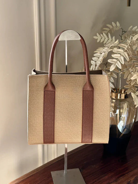 Urban Tote with Pouch - Beige