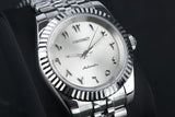 Seiko Mod Datejust White Textured Arabic