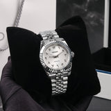 Seiko Mod Datejust White Textured Arabic
