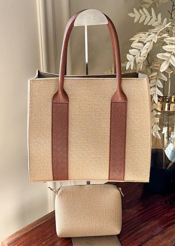 Urban Tote with Pouch - Beige