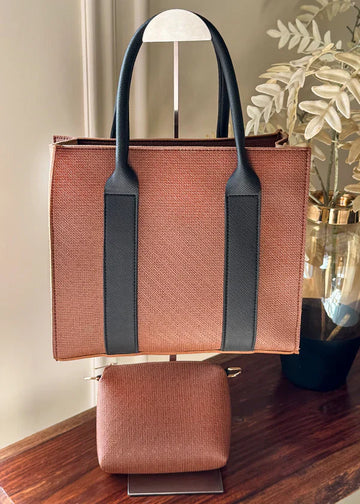 Urban Tote with Pouch - Brown