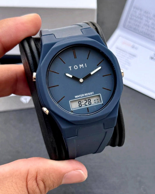 TOMI T-238 Dual Time Sports Watch