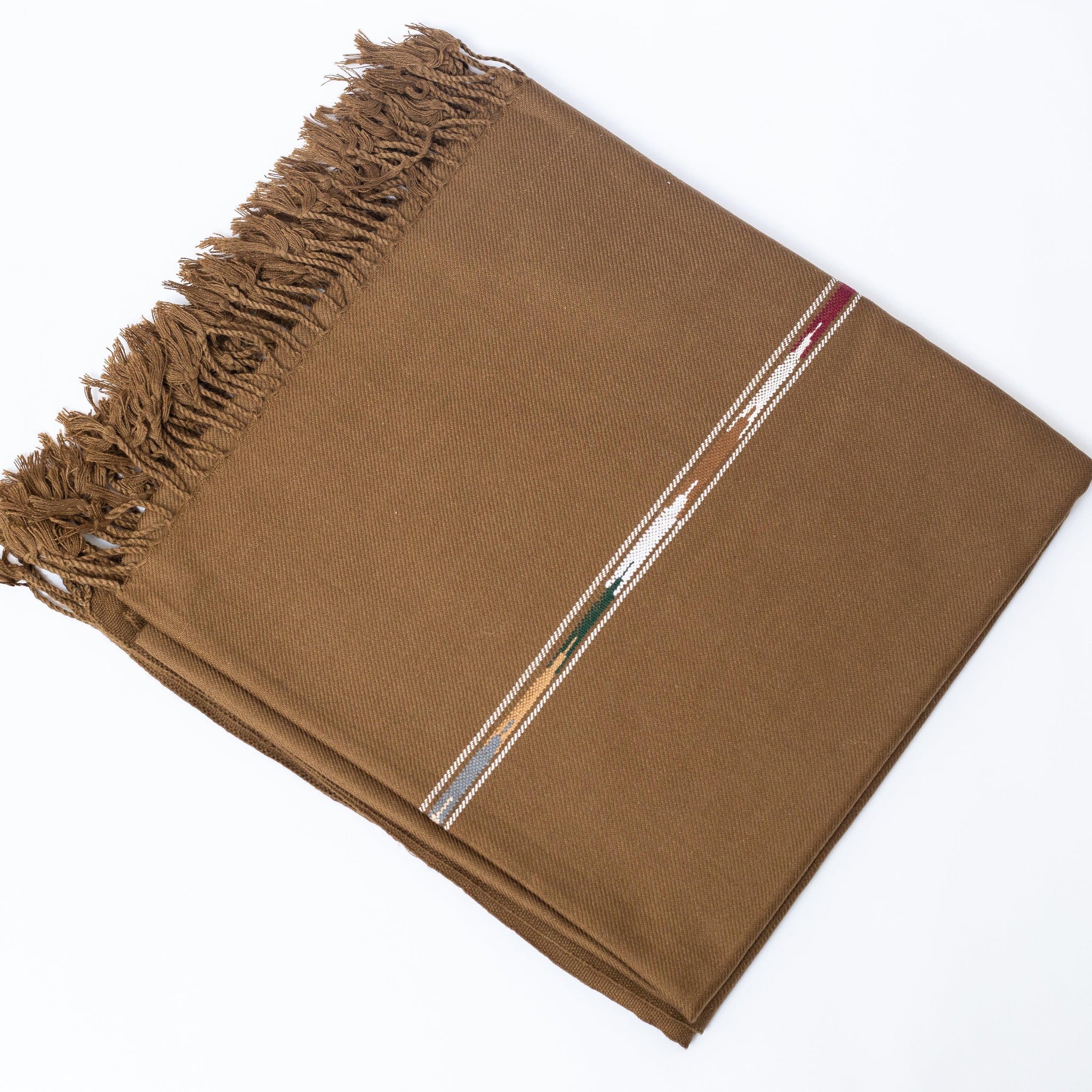 Wool Shawl (Dark Brown)