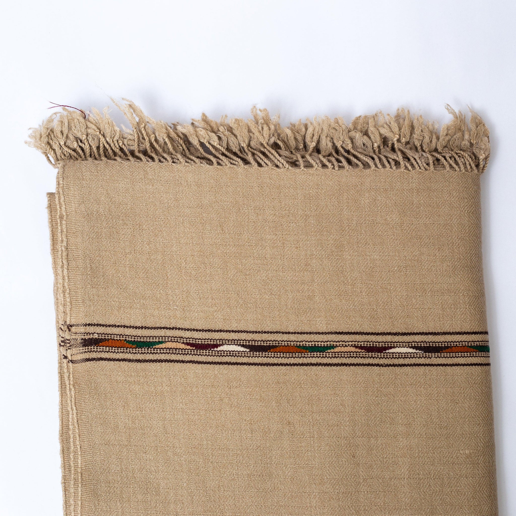 Wool Shawl Light Brown
