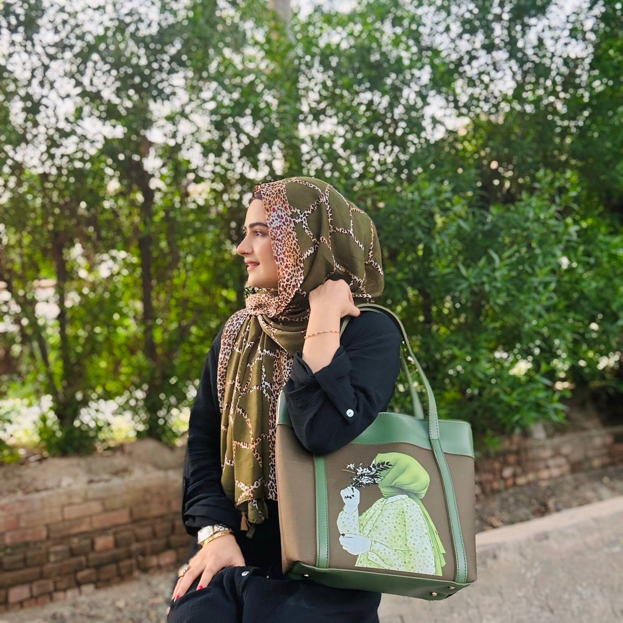 Nova Hijab Bag Green