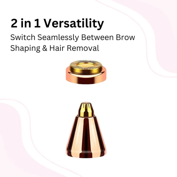 2 in 1 Facial Hair Remover & Eyebrow Trimmer