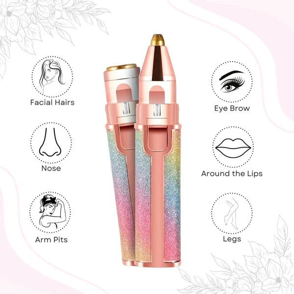 2 in 1 Facial Hair Remover & Eyebrow Trimmer