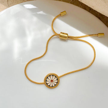 Daisy Flower Hand Tied Bracelet