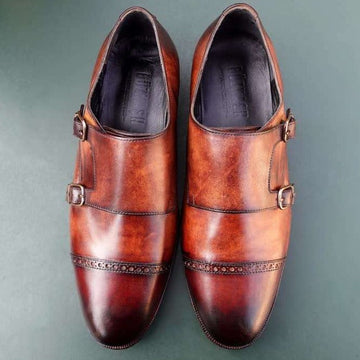 Dülmen Tobacco- Double Monk Strap in