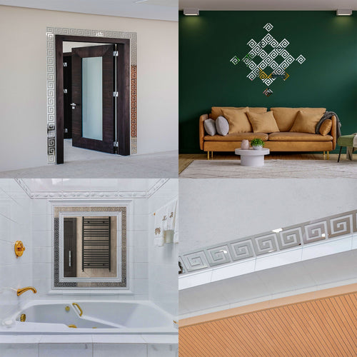 Versace Border Greek Mirror Wall Sticker