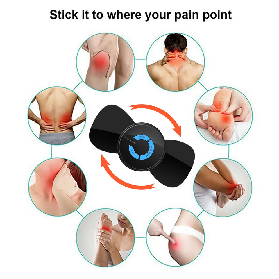 Rechargeable EMS Mini Body Massager Portable and Rechargeable Microcurrent Mini Pain Relief Neck Massager