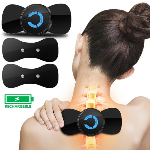 Rechargeable EMS Mini Body Massager Portable and Rechargeable Microcurrent Mini Pain Relief Neck Massager