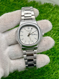 Patek philip silver with black dial with day&date