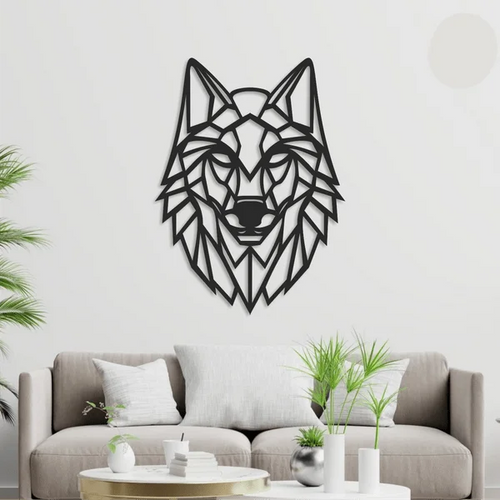 Wolf Geometric Wall Decor 1