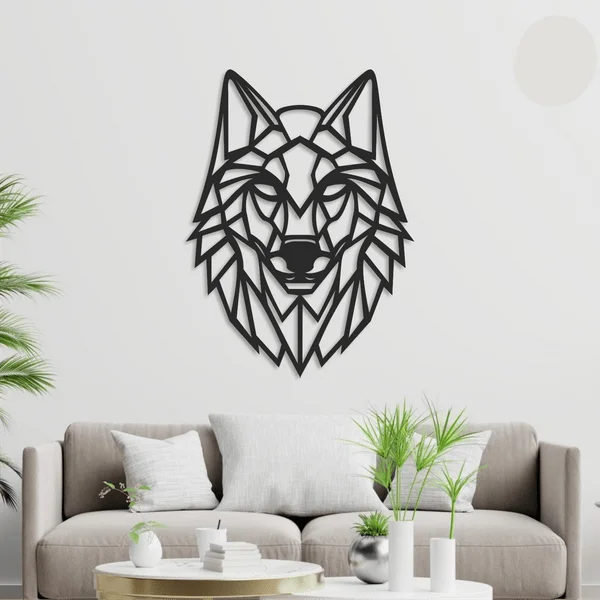 Wolf Geometric Wall Decor 1