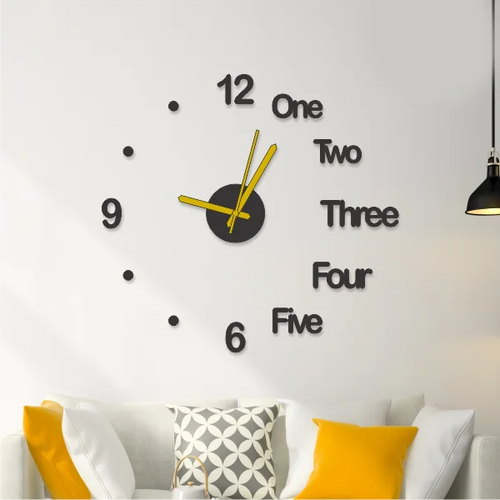 3D Wall Clock Home Decor