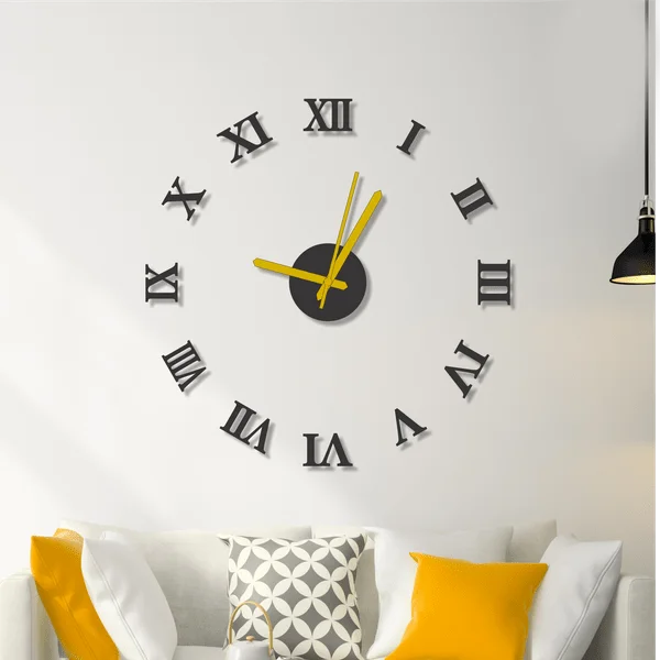 Roman 3D Wall Clock