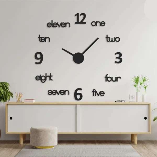 3D DIY Wall Clock