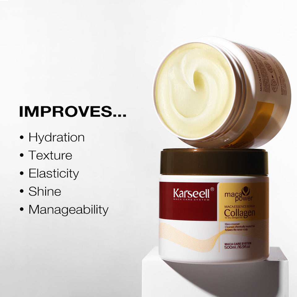Karsell Collagen Hair Mask For Dry Damaged & All Hair Types - 500ml
