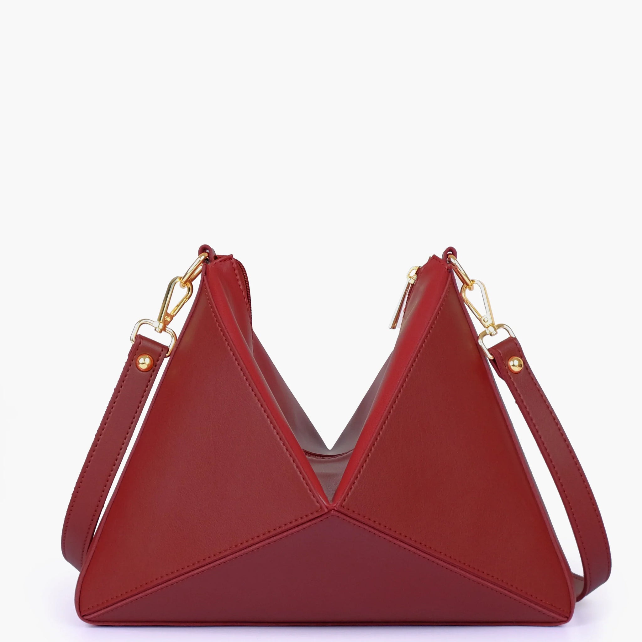 Maroon Triangle Flex Bag