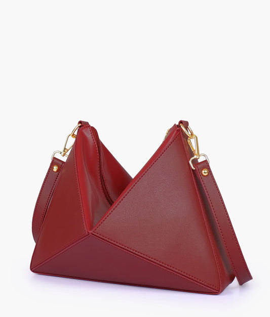 Maroon Triangle Flex Bag