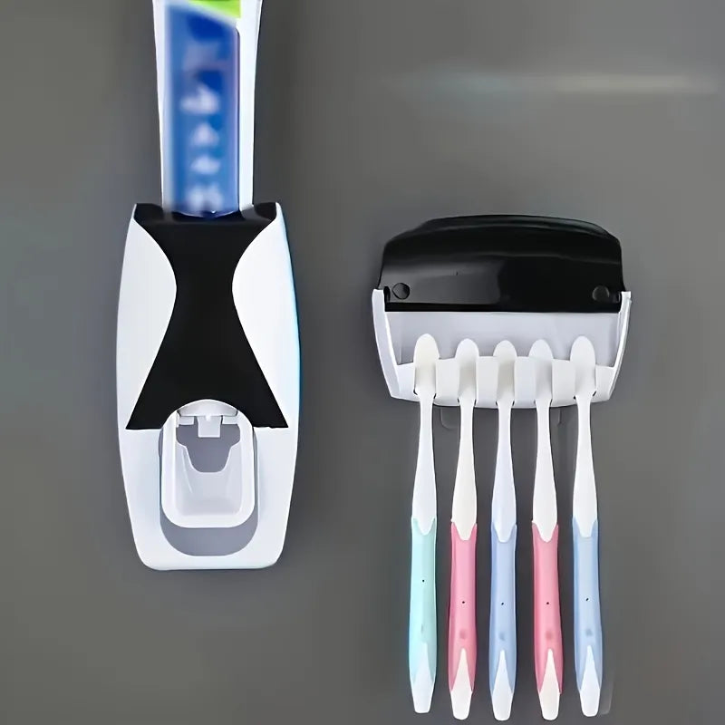 Best Quality Set of Toothpaste Dispenser & Brush Holder