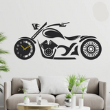 Motorbike Wooden Wall Clock