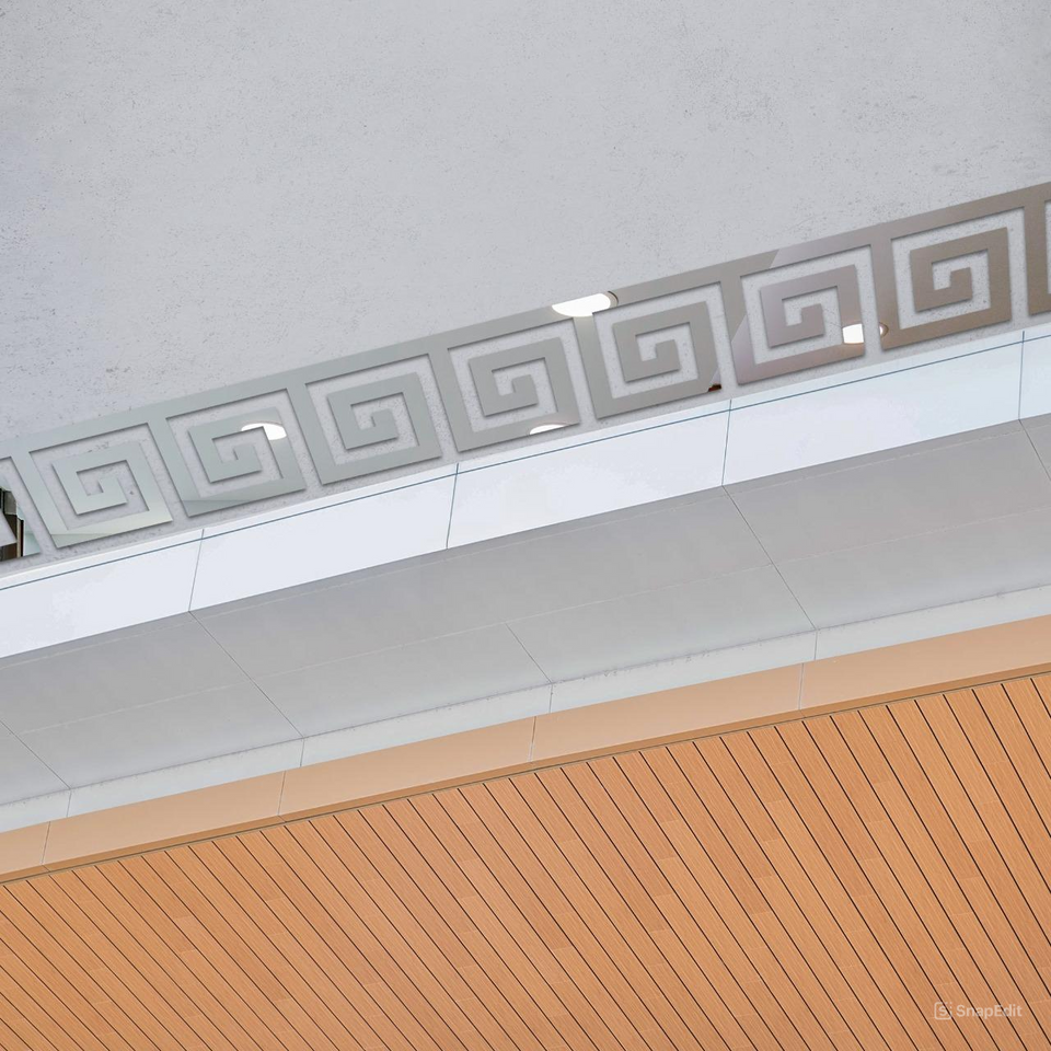 Versace Border Greek Mirror Wall Sticker