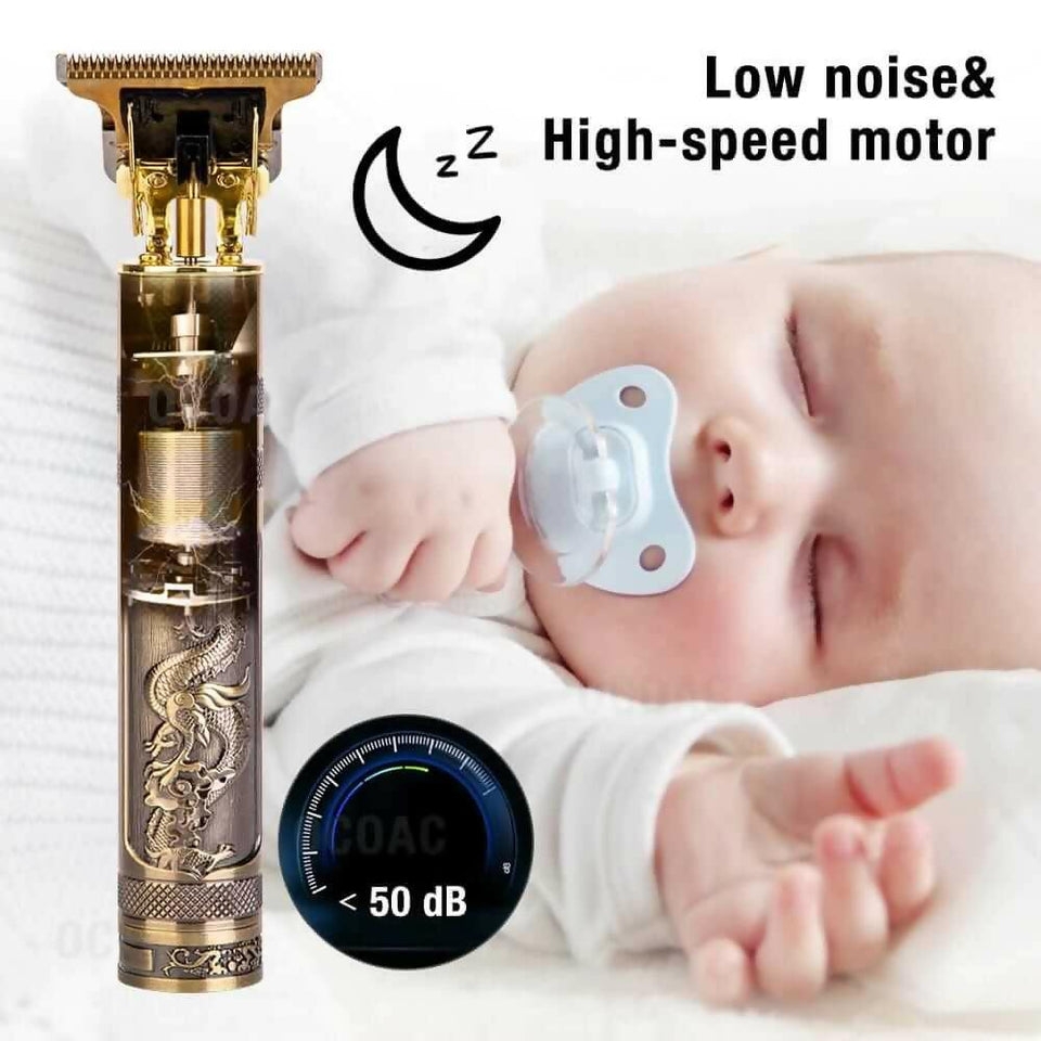 Branded T9 Vintage Beard Trimmer Professional Hair Cut Shaving Machine USB Rechargeable Wireless