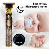 Branded T9 Vintage Beard Trimmer Professional Hair Cut Shaving Machine USB Rechargeable Wireless