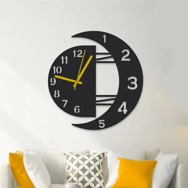 Moon Design Wall Clock
