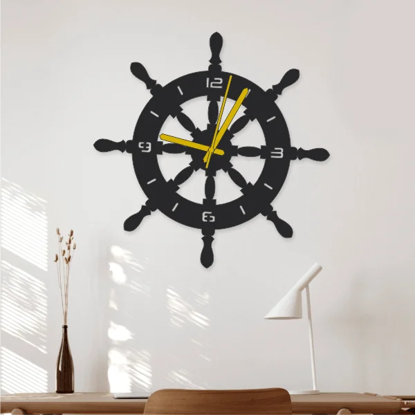 Ship Wheel Wall Clock